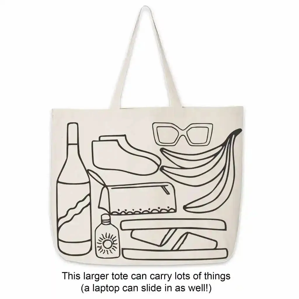 19th Hole Cotton Canvas Tote Bag for Golfer