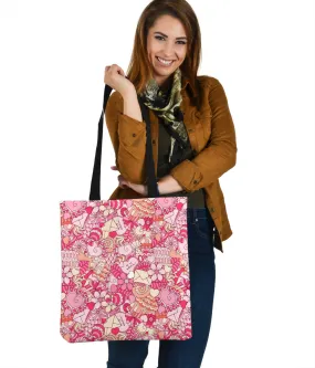 Abstract Valentines Day Cloth Tote Bag