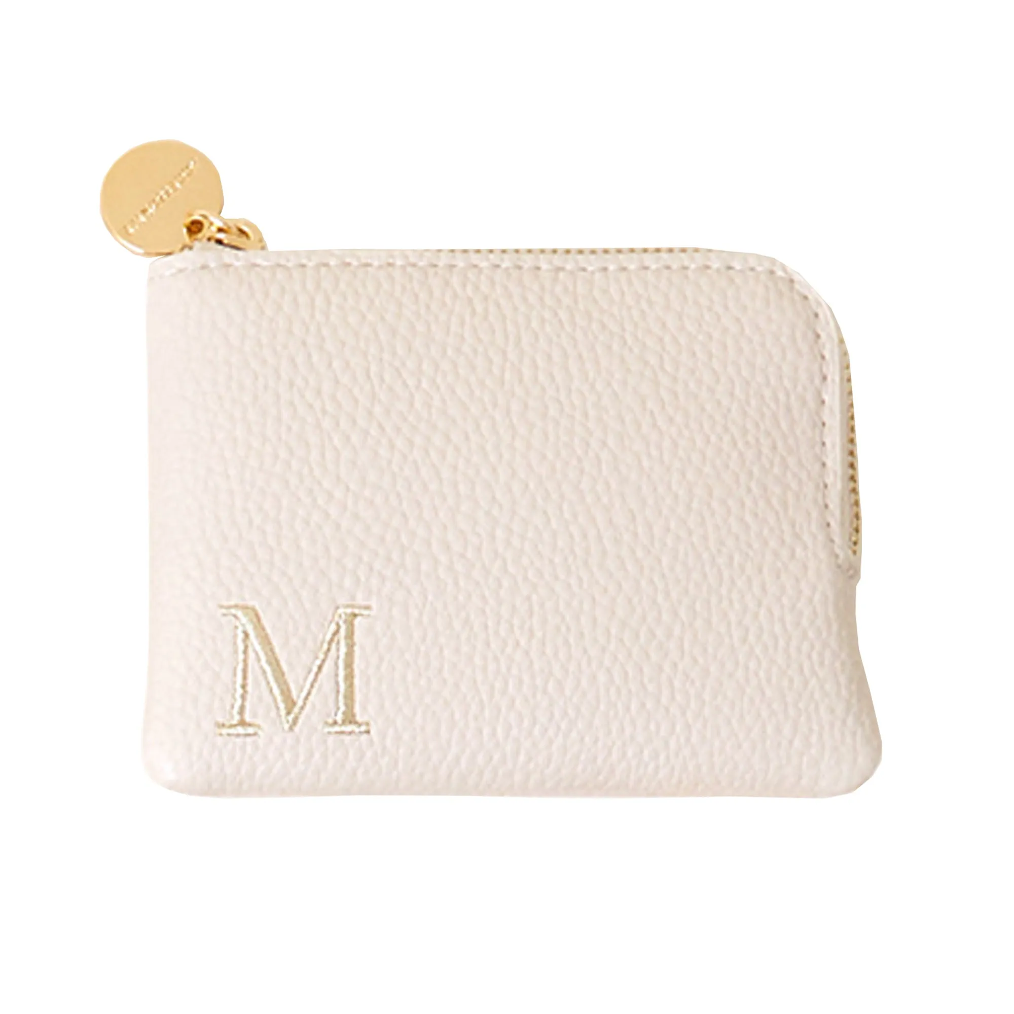 Accessorize London Women's Cream (M) Initial Coin Purse