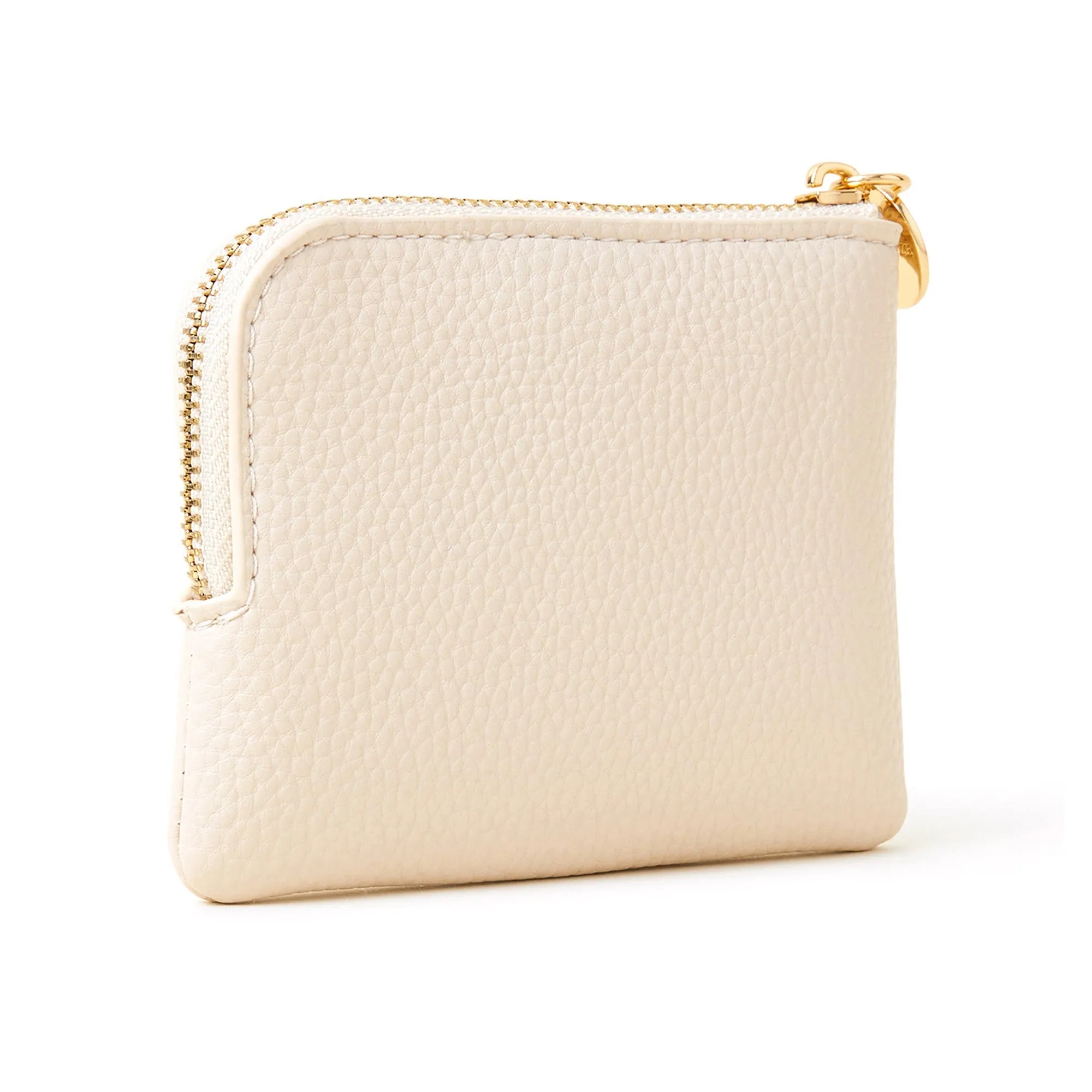 Accessorize London Women's Cream (M) Initial Coin Purse