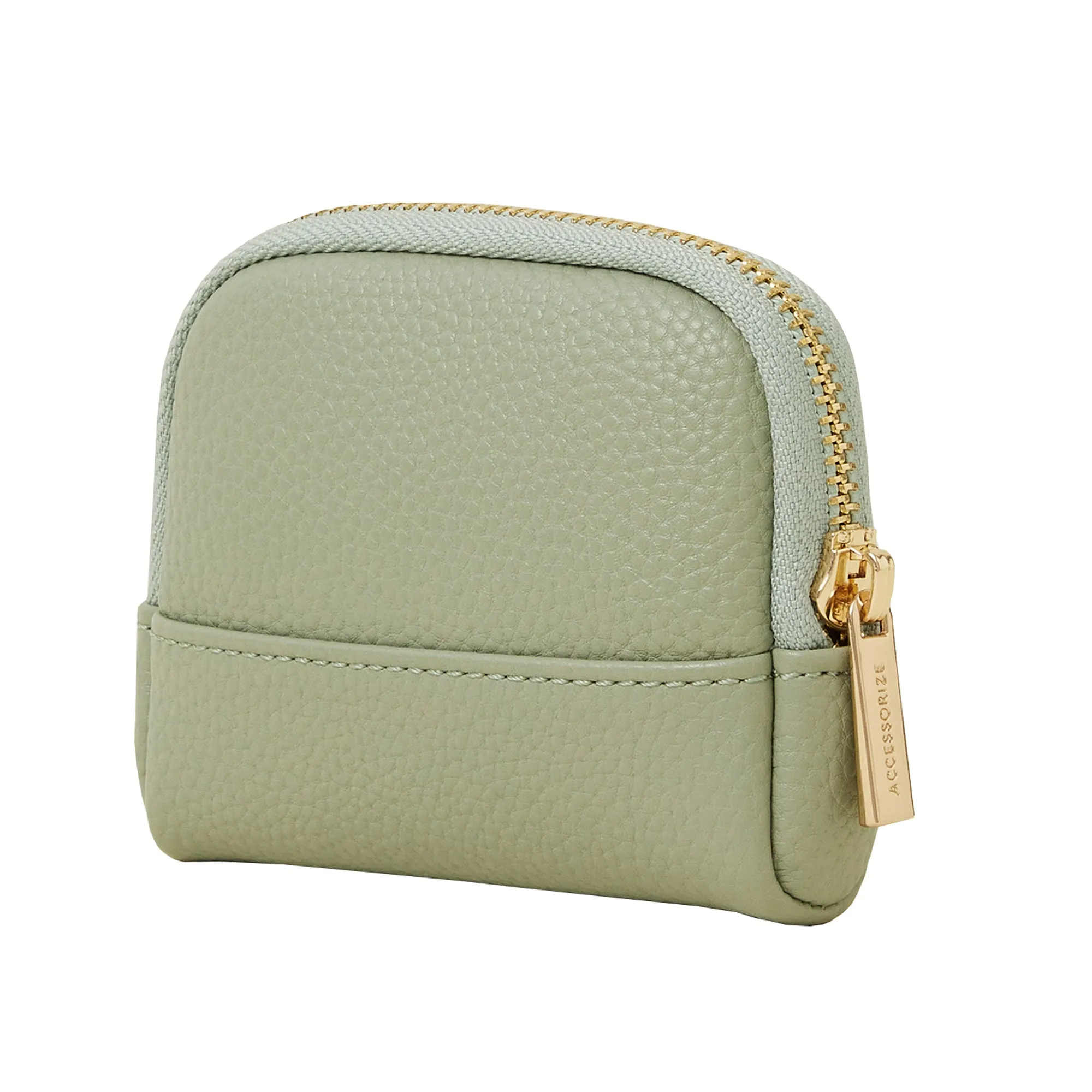 Accessorize London Women's Green Soft Crescent Coin Purse