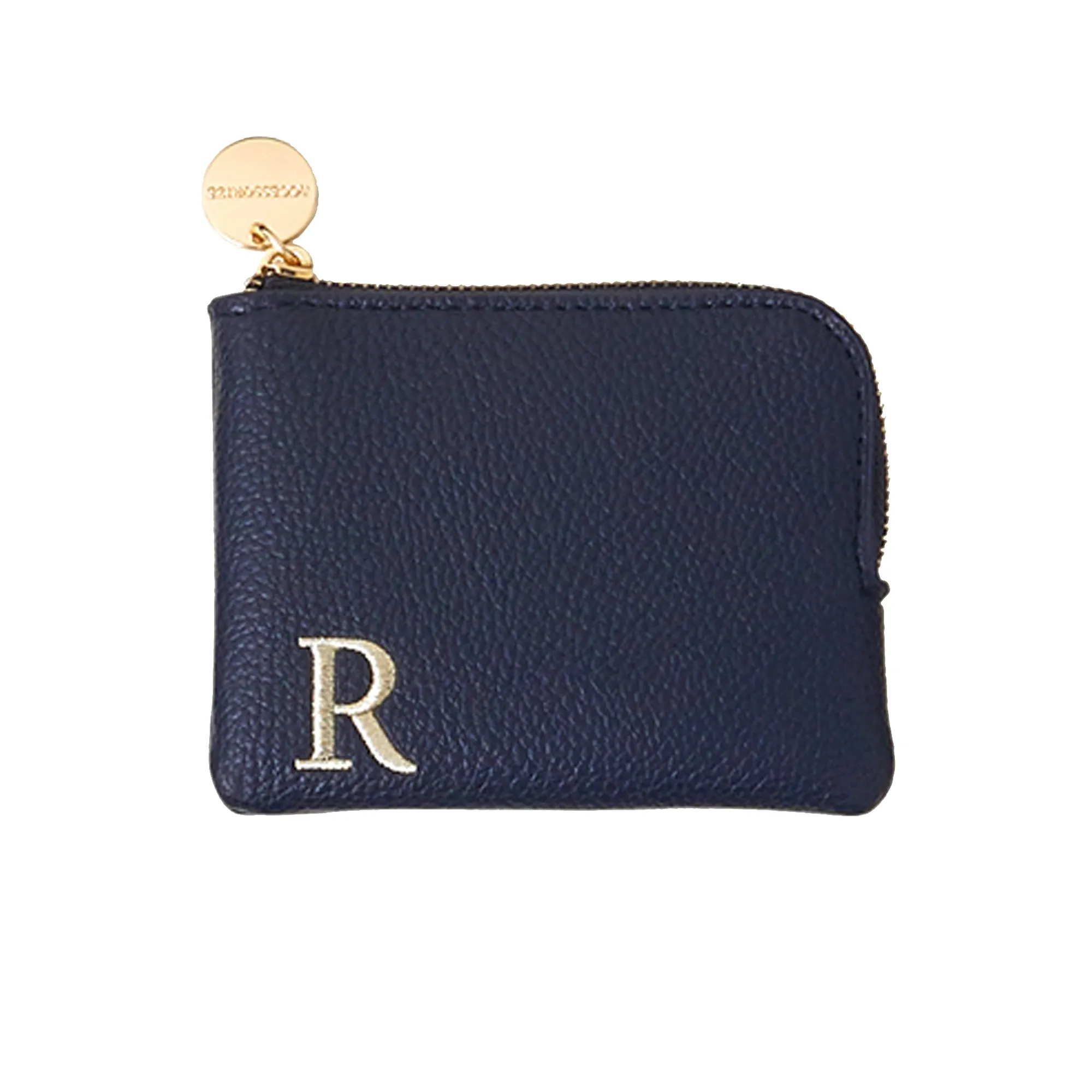 Accessorize London Women's Navy Blue (R) Initial Coin Purse