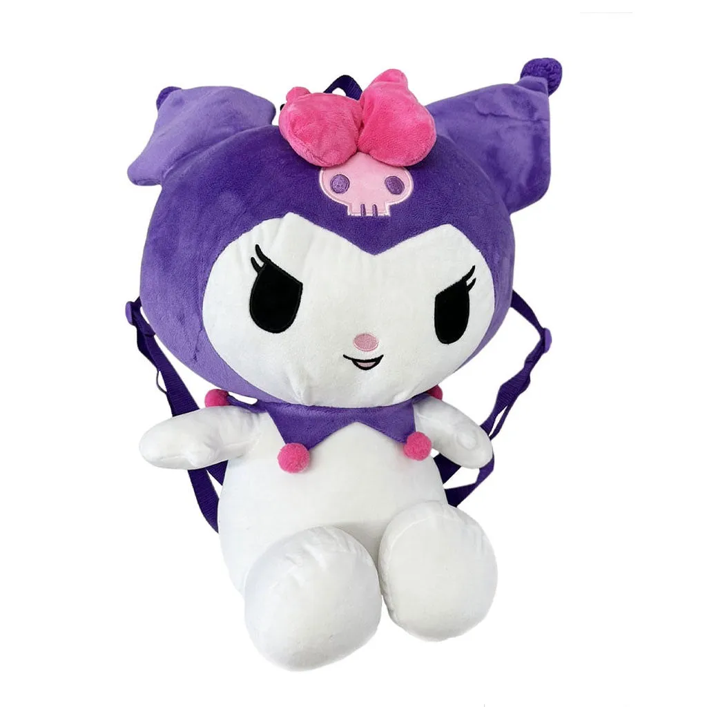 Accessory Innovations Kuromi 14 Sanrio Purple Plush Backpack