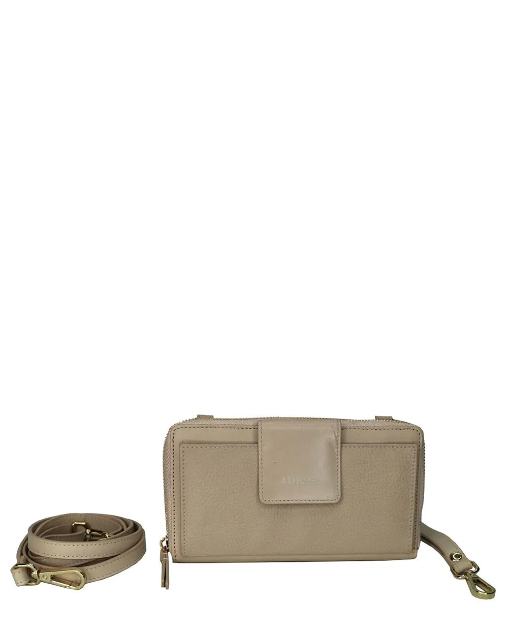 Adessa Chicago Latte Leather Purse