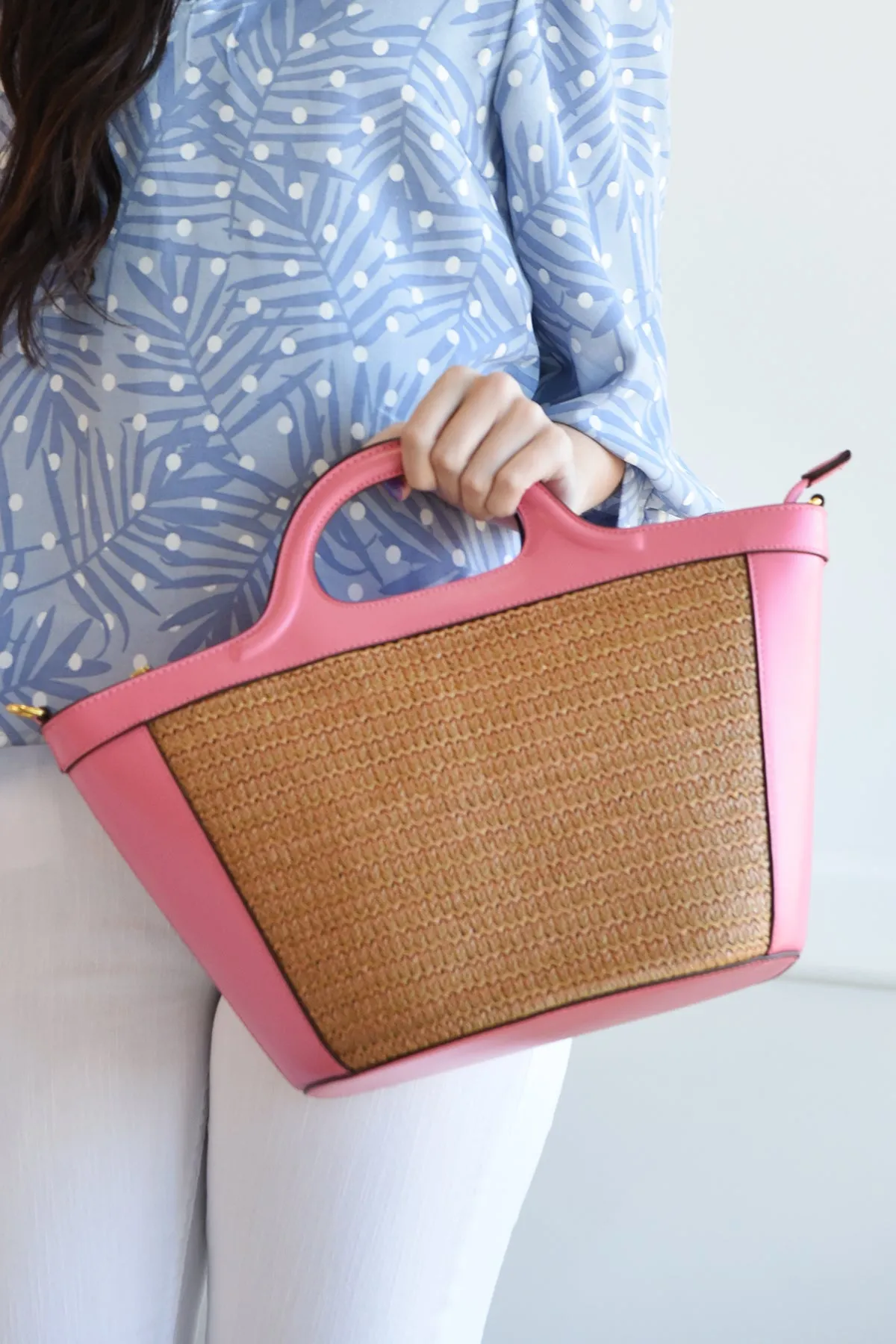 AMALFI HANDBAG -PINK