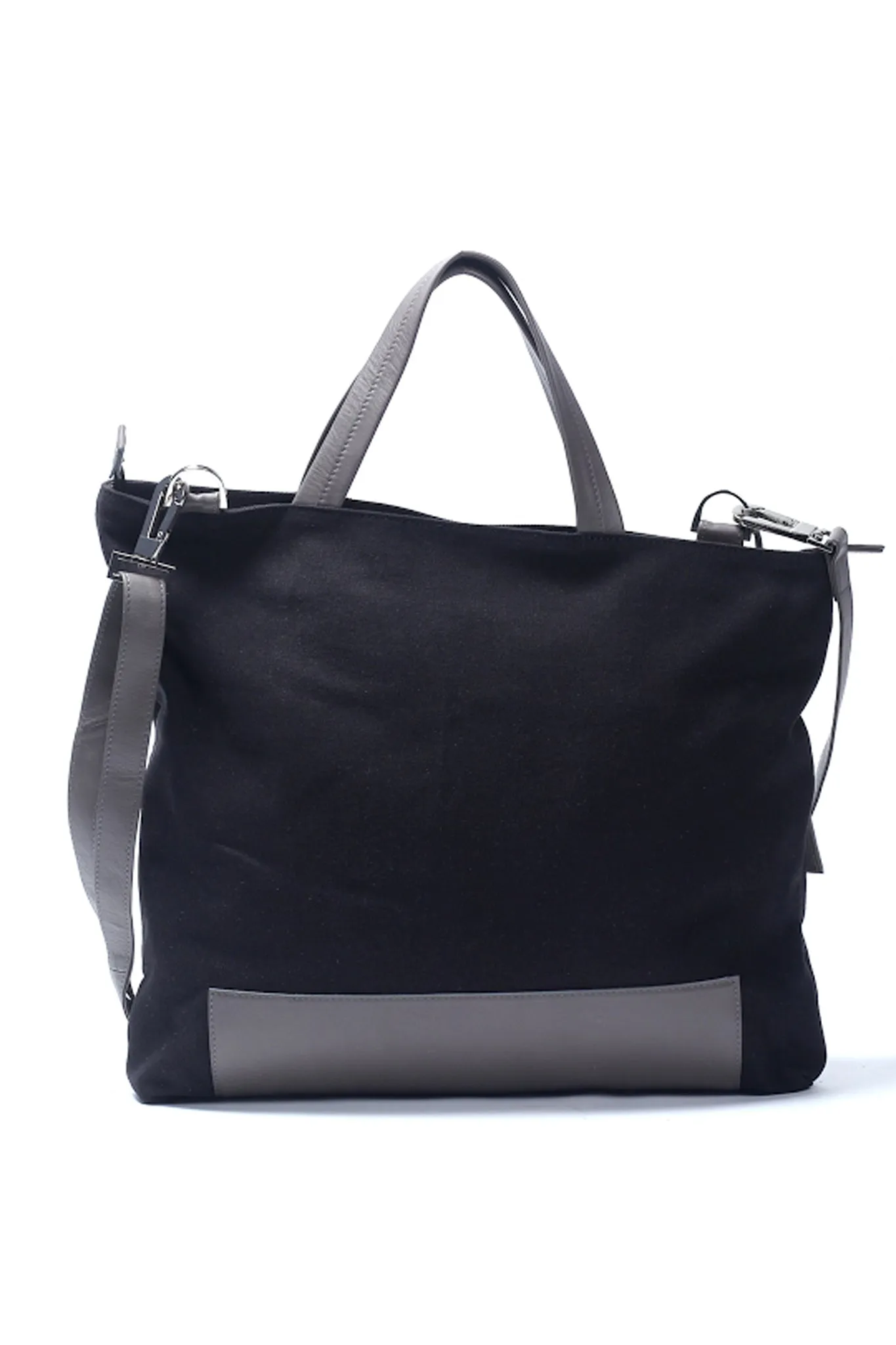 Asymmetric Tote Bag Grey