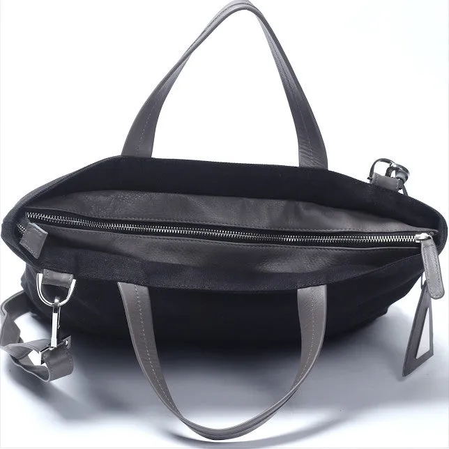 Asymmetric Tote Bag Grey