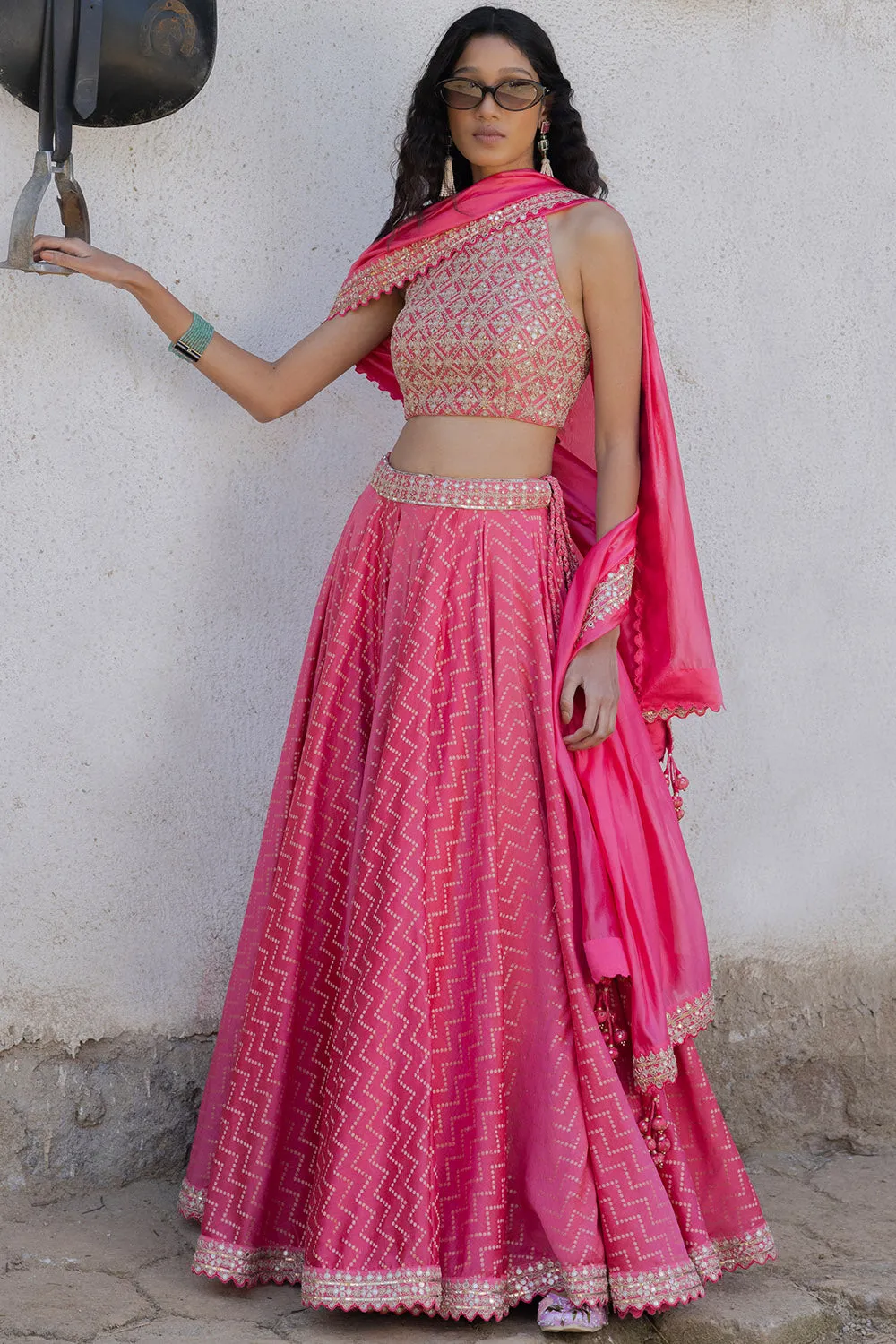 Banarasi Chanderi Silk Lehenga