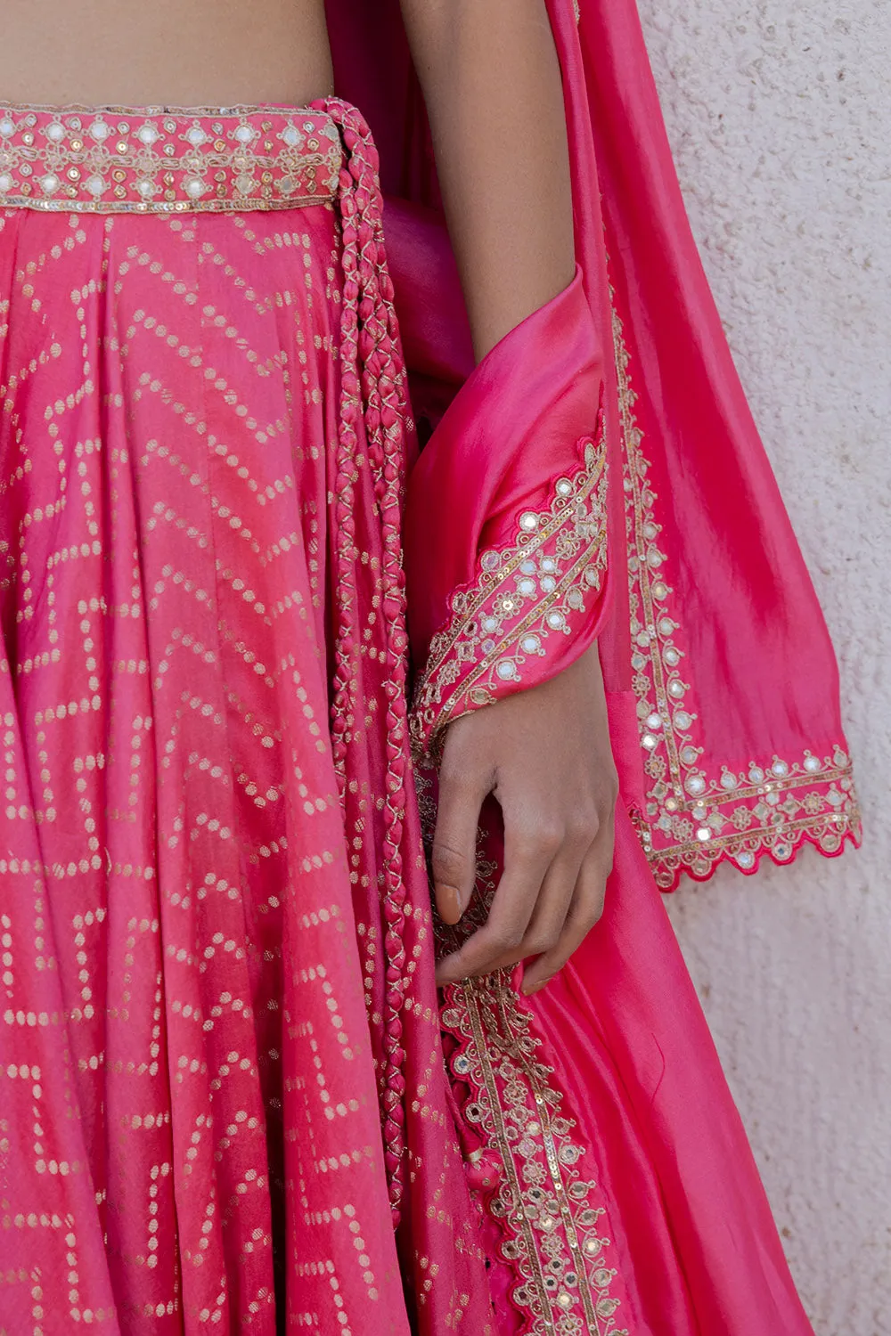 Banarasi Chanderi Silk Lehenga