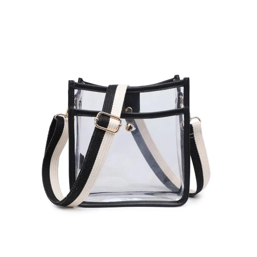 Beckham Clear Stadium Bag-Black