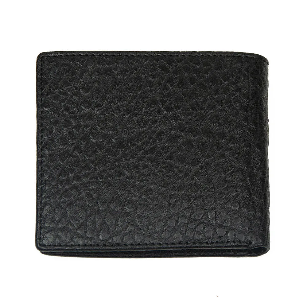 Black Snake Design WH Wallet with inner Zip Pocket