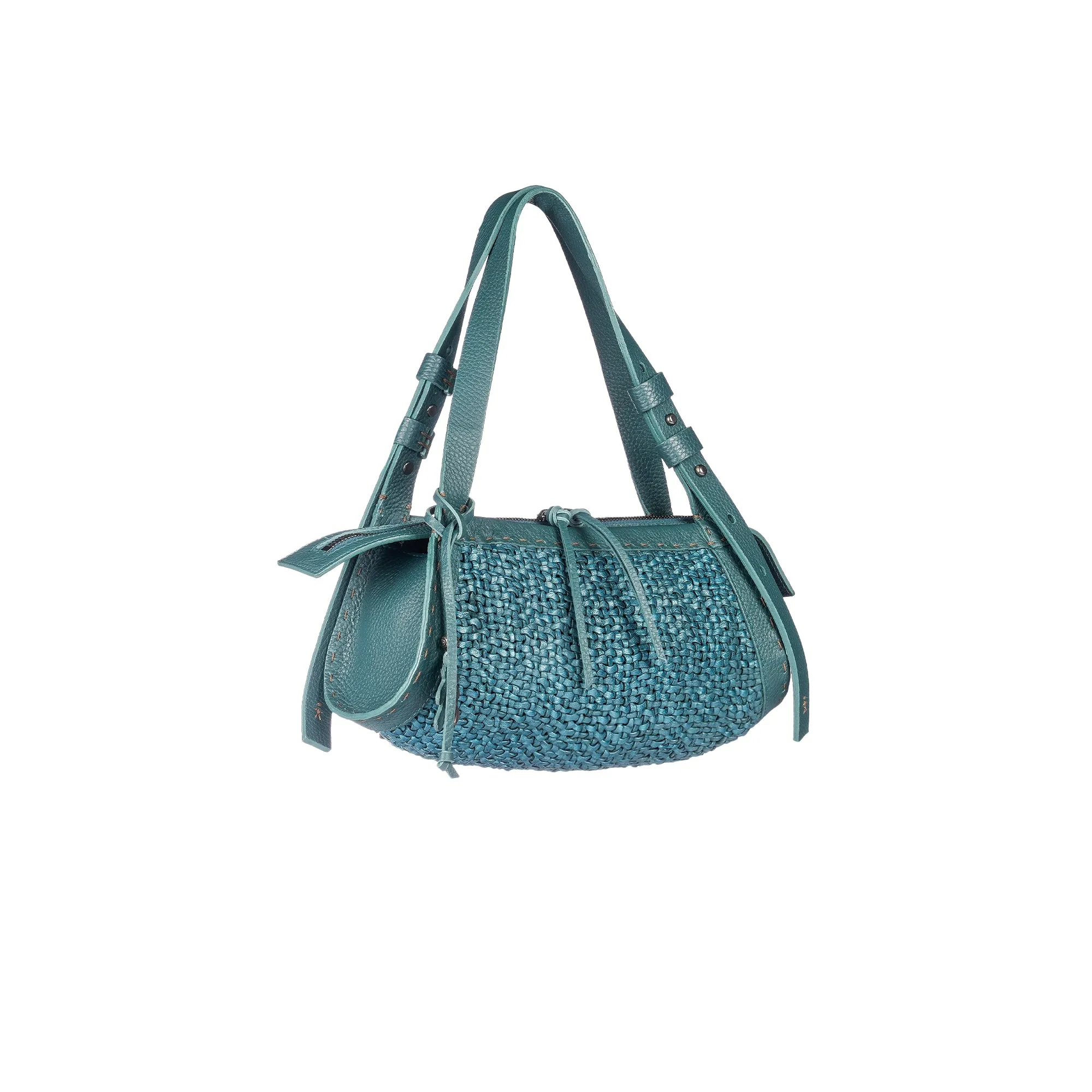 Boa Bauletto XS Intreccio Madreperla Teal