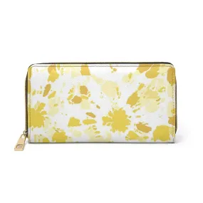 Bynelo Yellow Splash Tie Dye Print Design Wallet