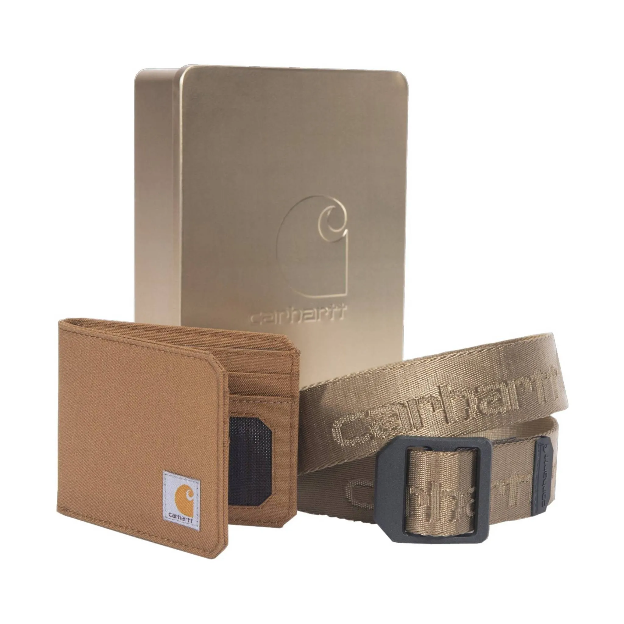 Carhartt Men's Belt and Wallet Tin - Brown