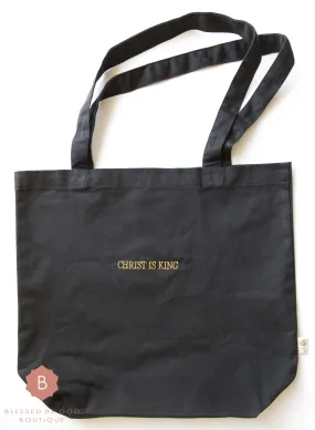 Christ is King Eco Tote Bag, Catholic bag