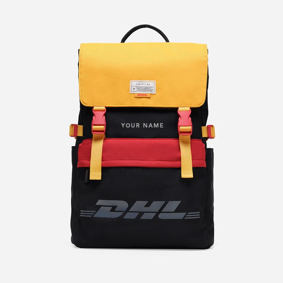 Sure! Heres an optimized title for the e-commerce product: Stylish Christy Ng x DHL 22 Backpack for Everyday Use