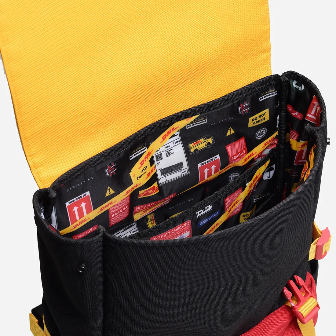 Sure! Heres an optimized title for the e-commerce product: Stylish Christy Ng x DHL 22 Backpack for Everyday Use