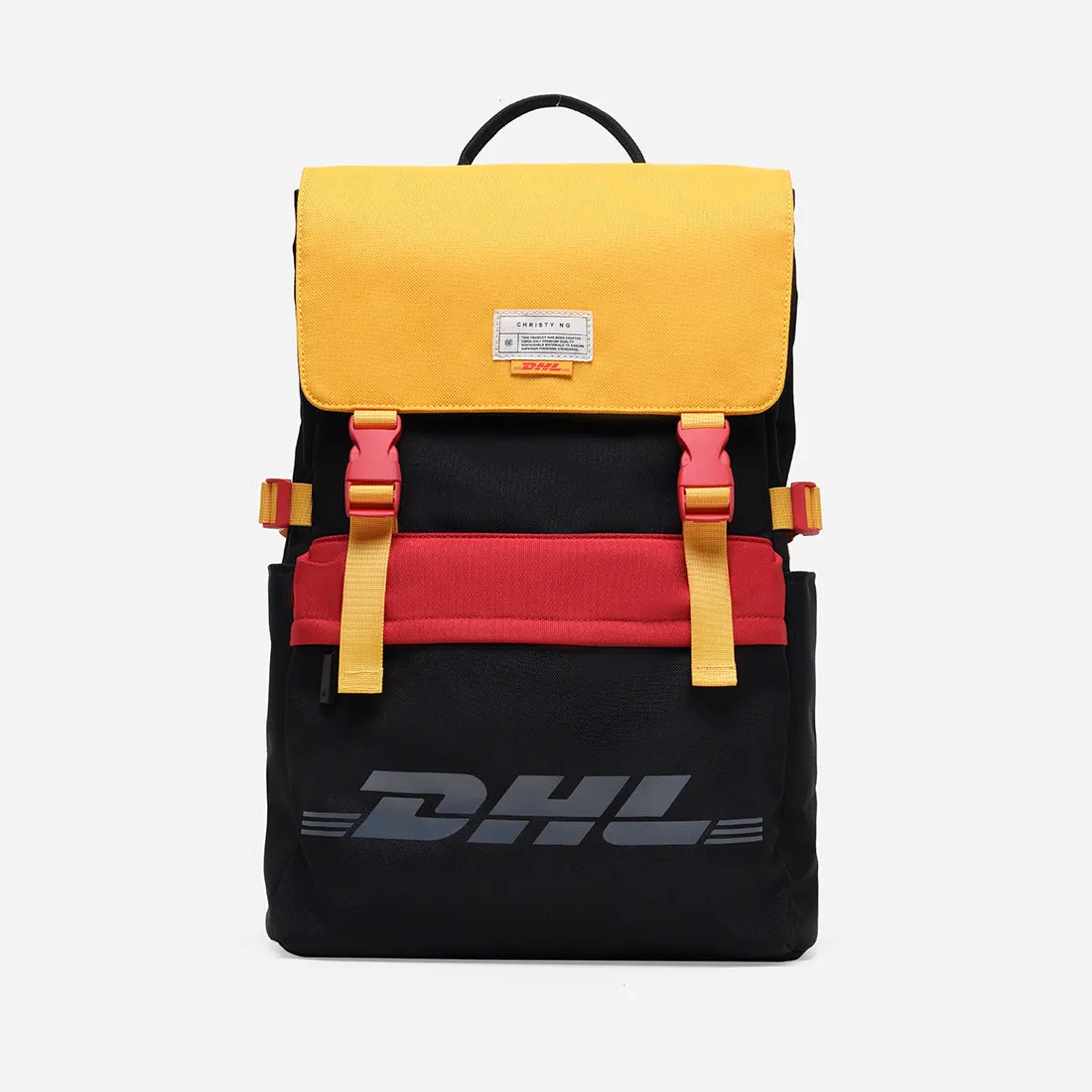 Sure! Heres an optimized title for the e-commerce product: Stylish Christy Ng x DHL 22 Backpack for Everyday Use