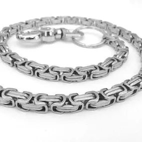 Daytona - Silver - Wallet Chain Deluxe - 1/4 inch wide