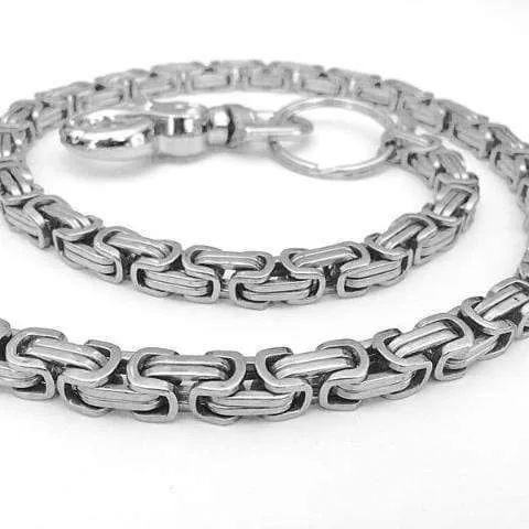 Daytona - Silver - Wallet Chain Deluxe - 1/4 inch wide