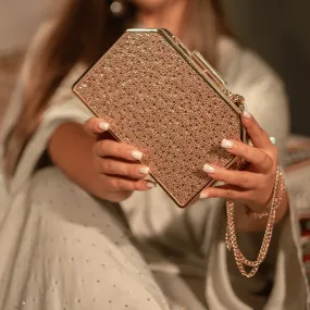 Dazzling Embellished Clutch AD 117