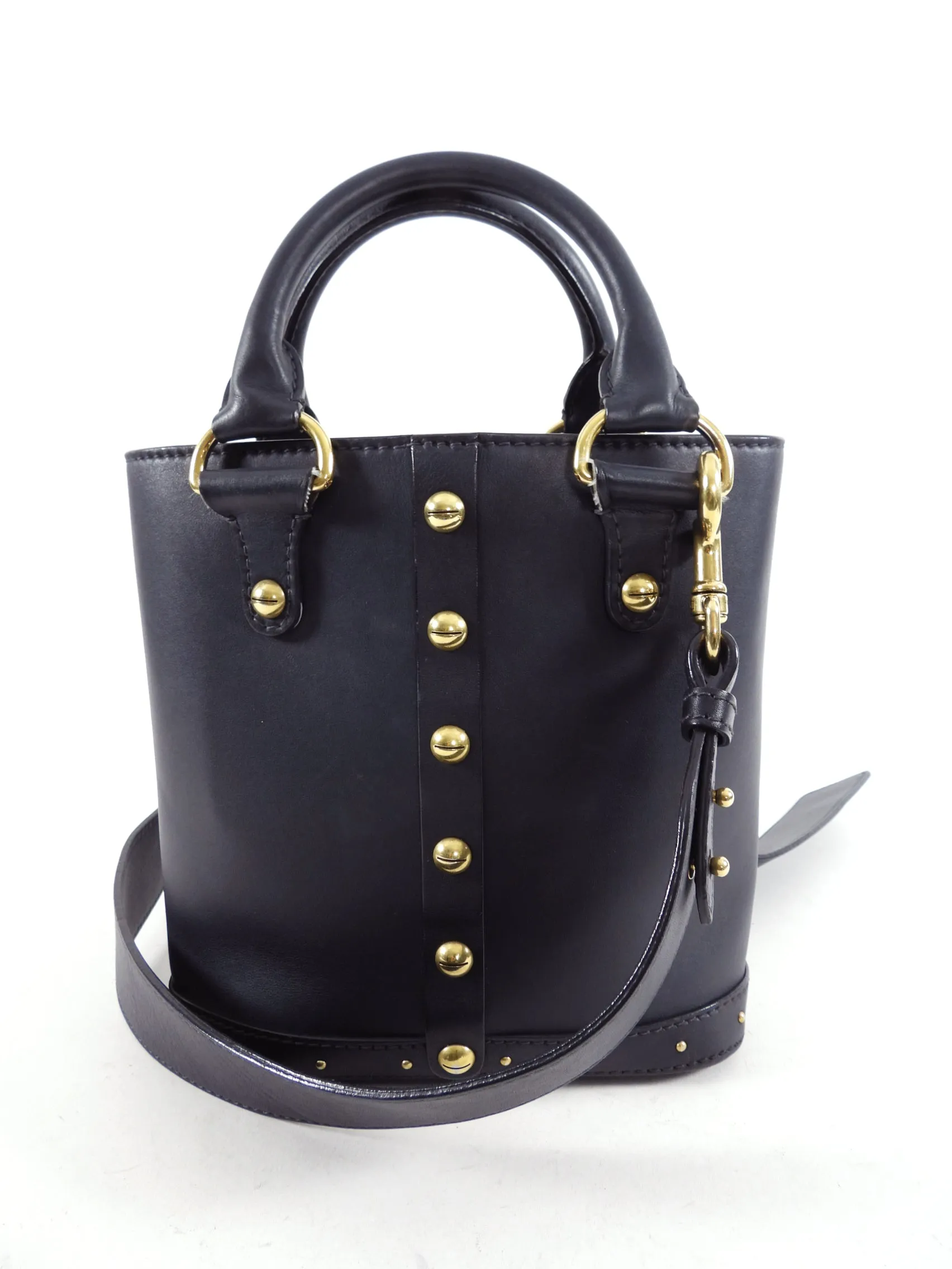 Dior DiorAvenue Small Leather Studded Bucket Bag