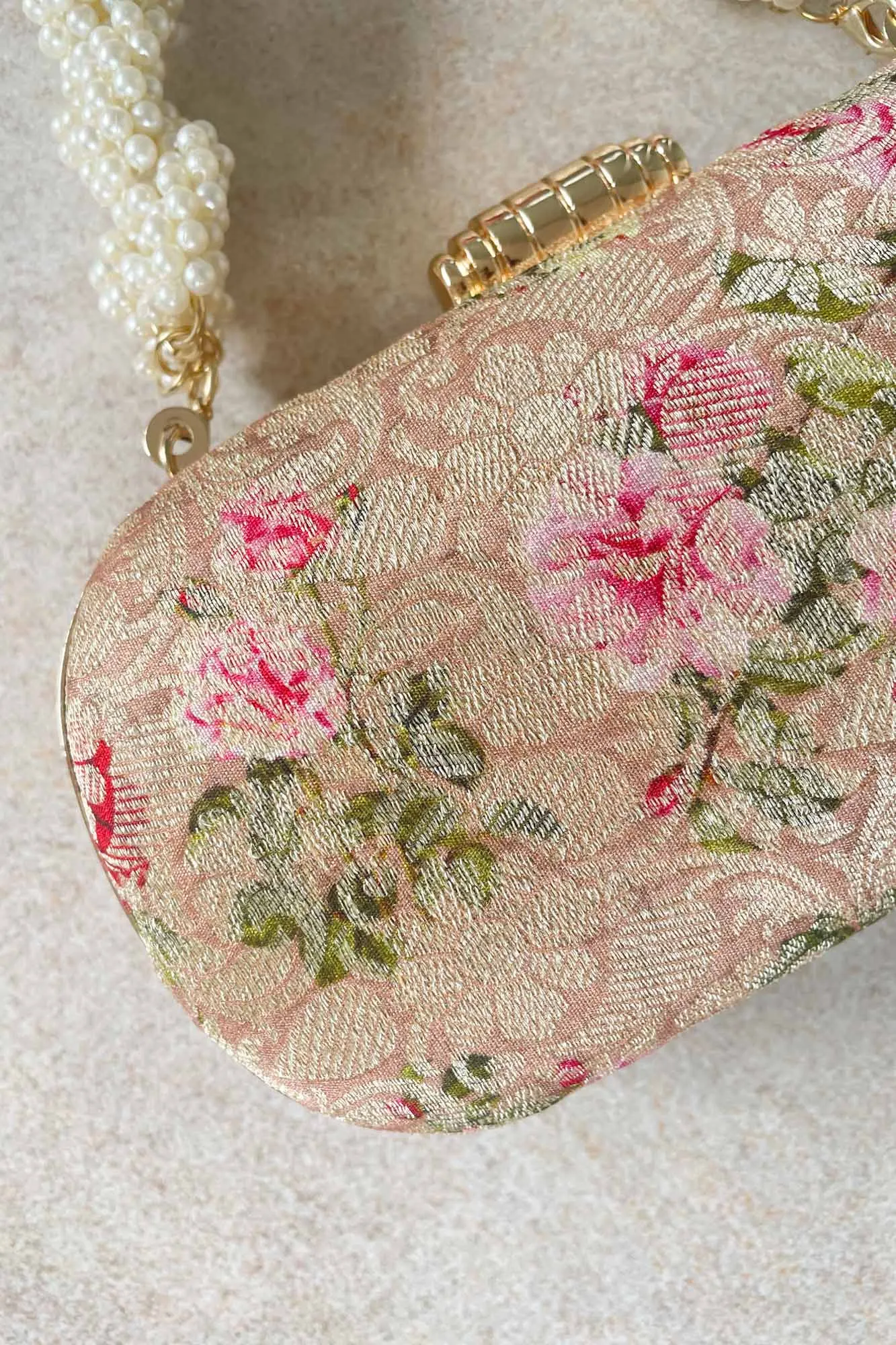 Elora Capsule Clutch - Old Rose