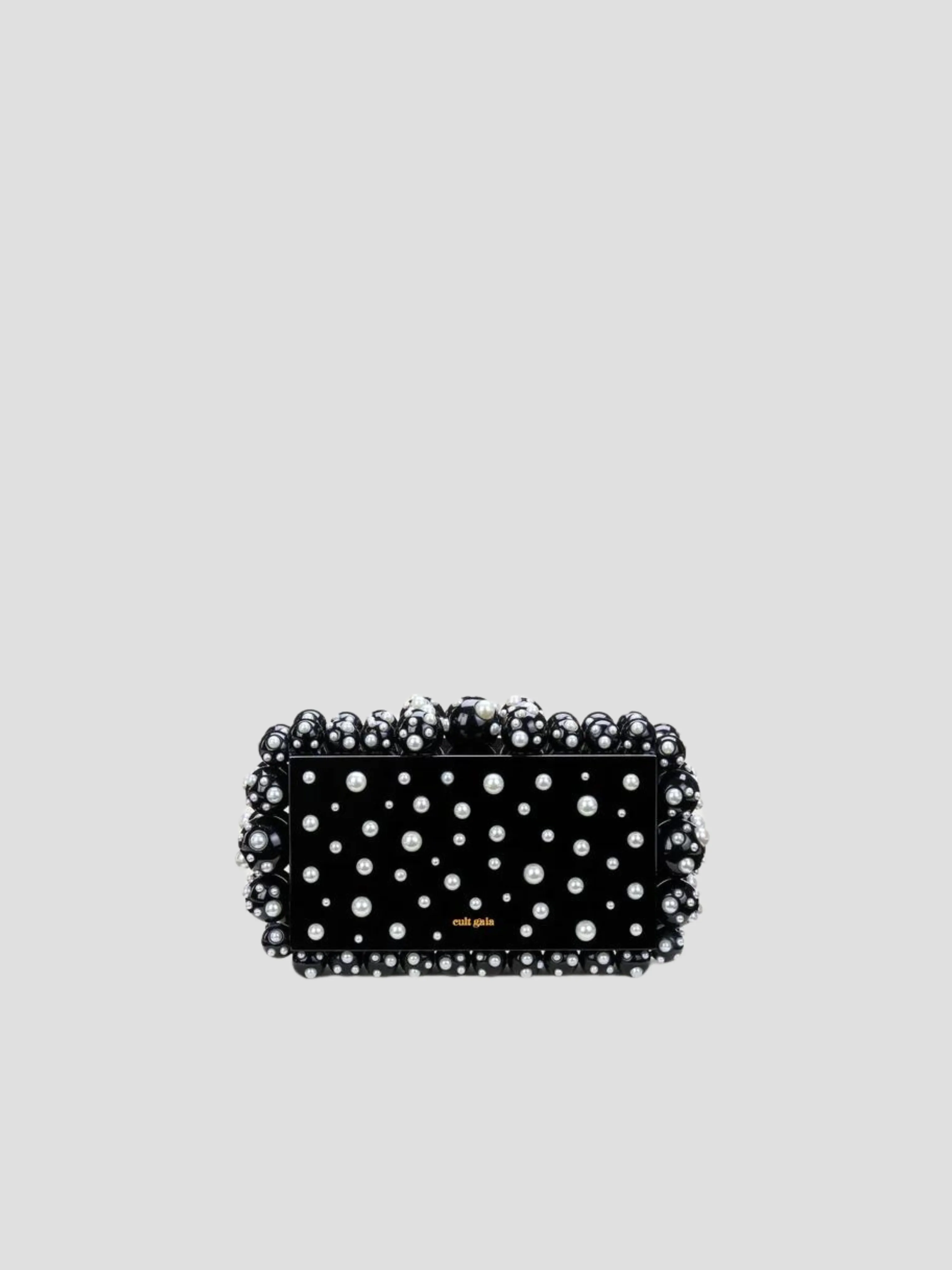 Luxurious Eos Black Pearl Evening Clutch Purse