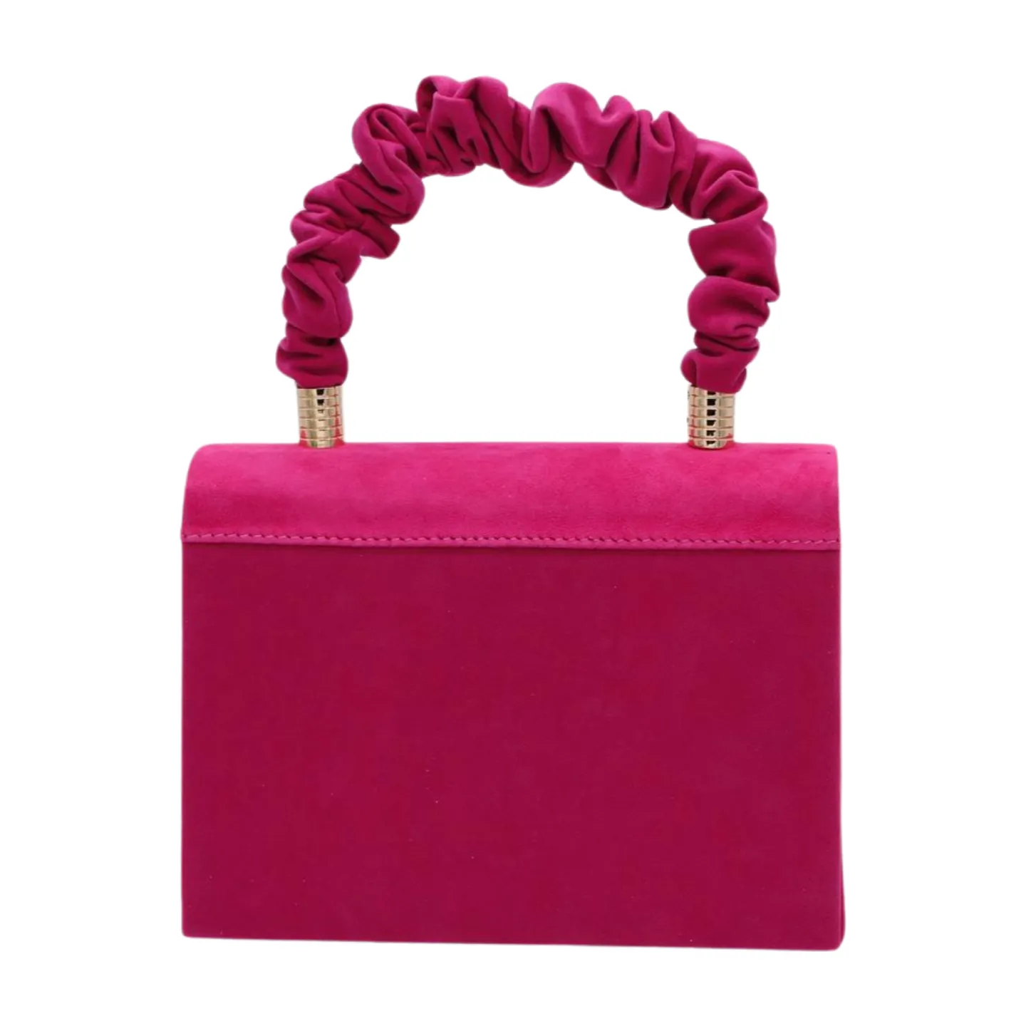 FABUCCI Fuchsia Pink Suede  Handbag