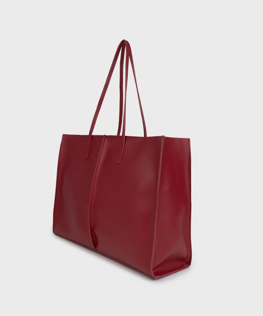 Faux Leather Tote Bag