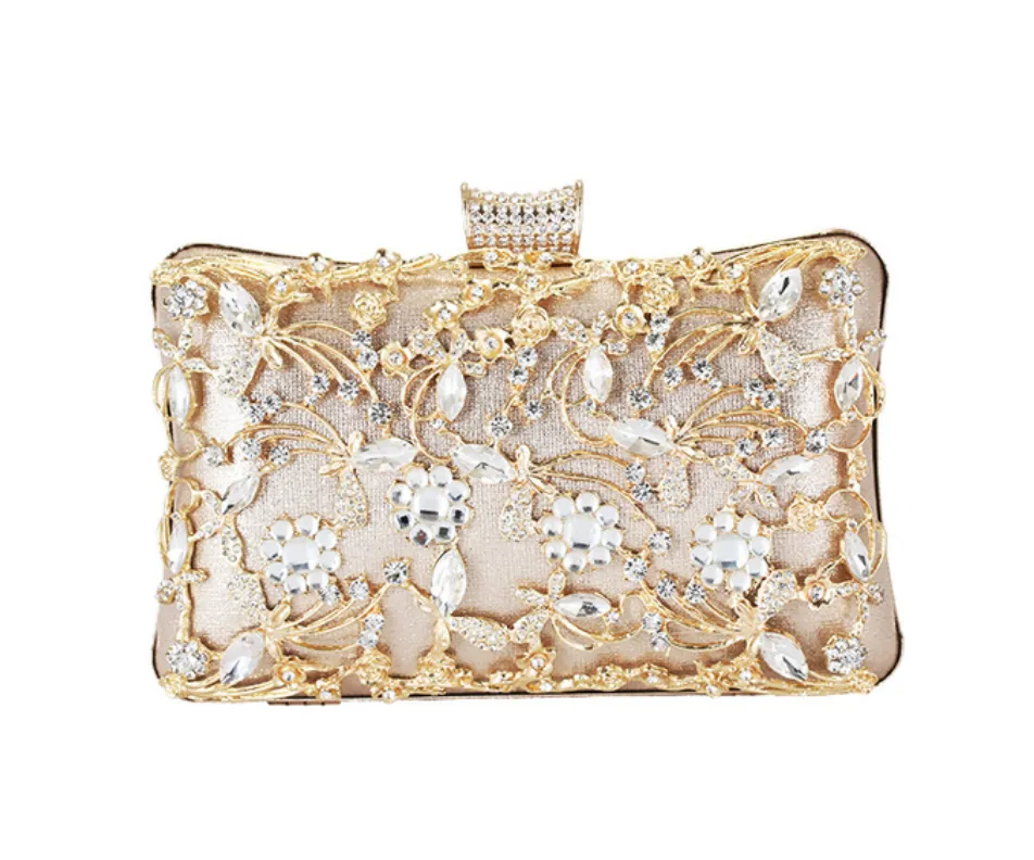 Gold Diamond Lattice CLutch