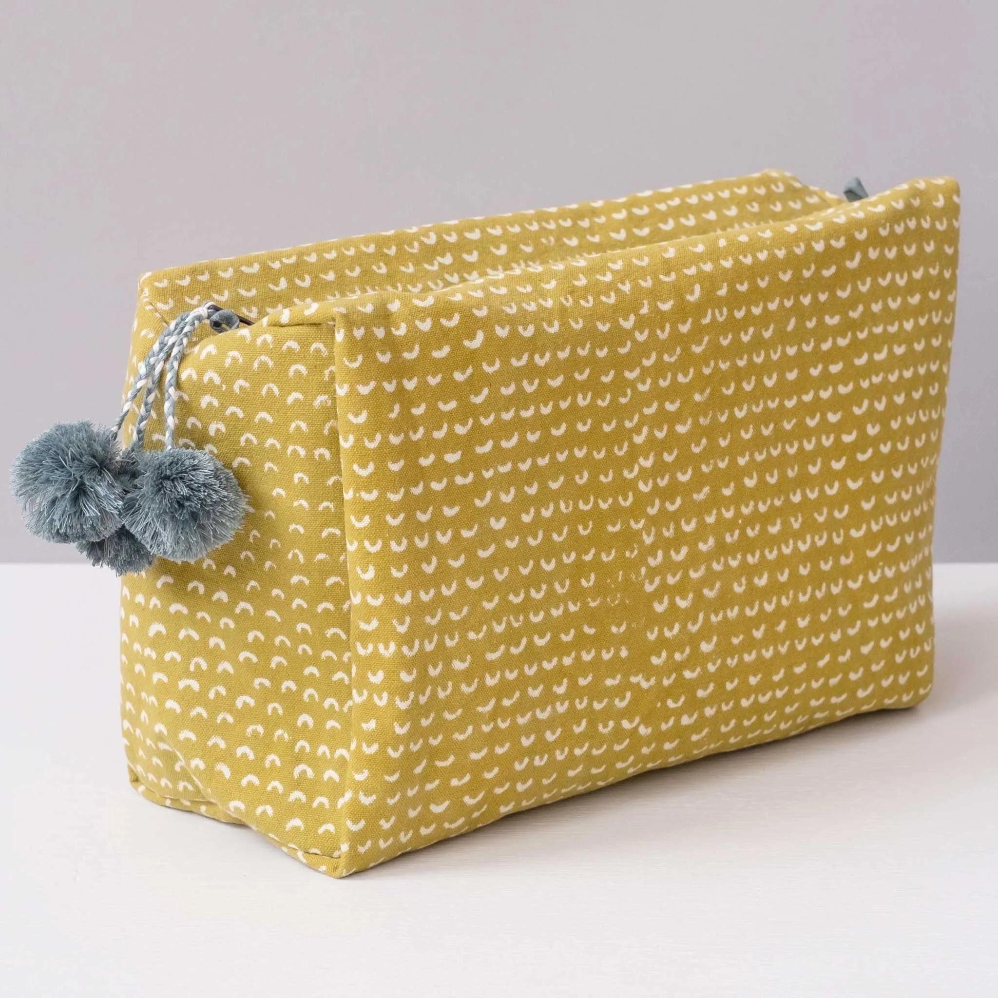 Golden Block Printed Toiletry Bag