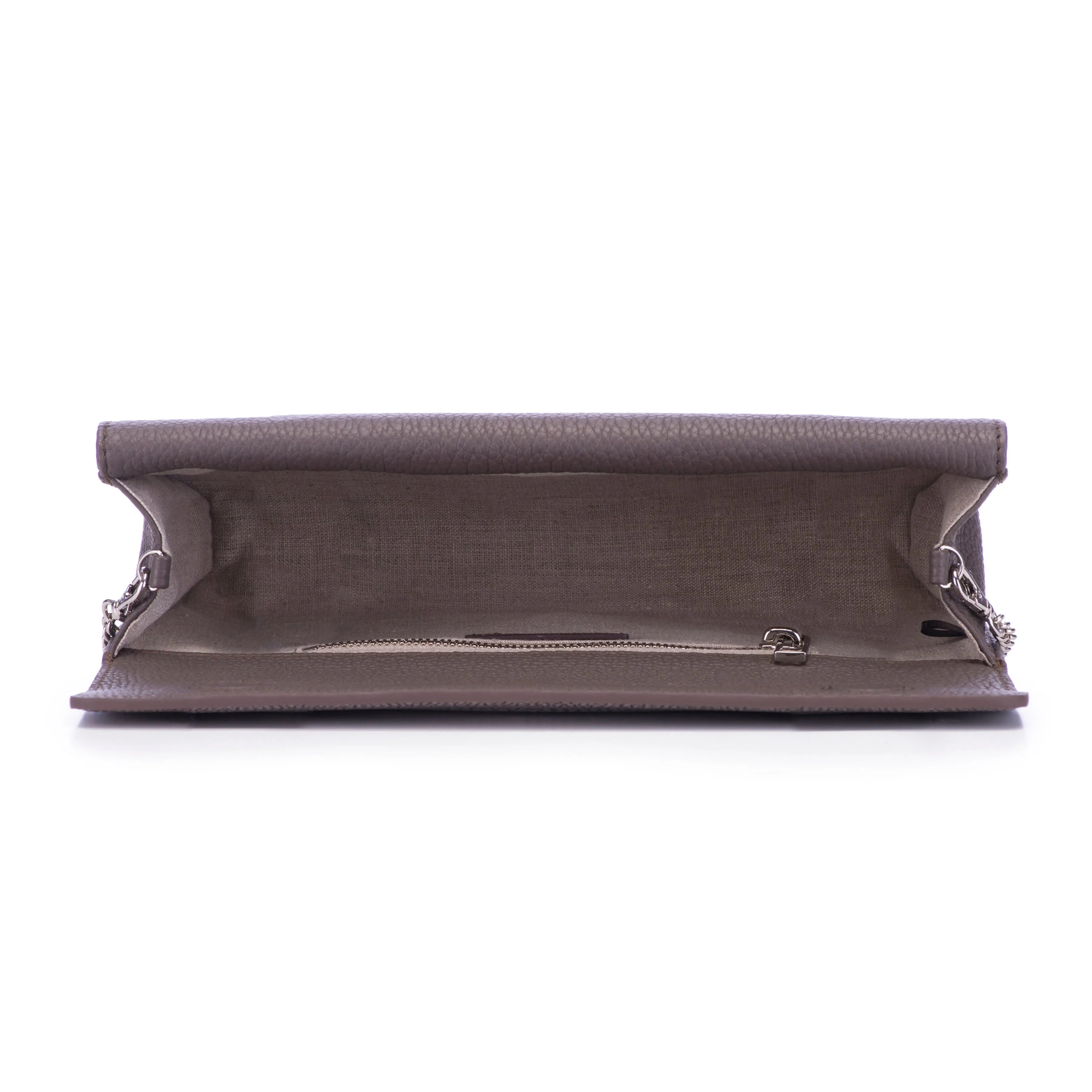 Holly Large Fold Top Clutch with Chain