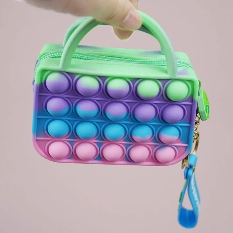 HUGE SALE! Pop It Fidget Coin Purse Bag - Trendy Clutch Handbag & Sensory Toy | Silicone Purse for Women & Girls (Limited Stock!)