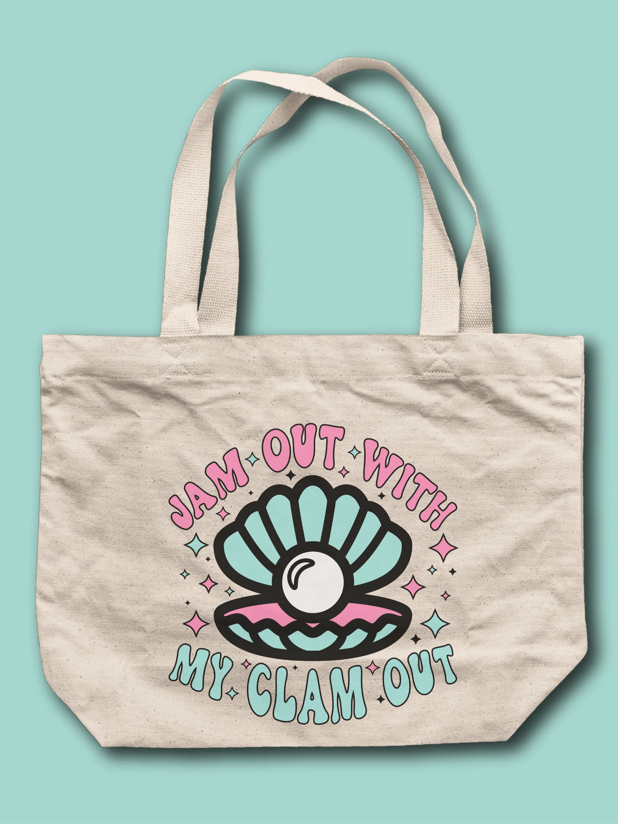 Jam Out With My Clam Out Tote Bag