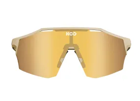 KOO Alibi Cycling Sunglasses - Sand Matte w/ Gold Lens