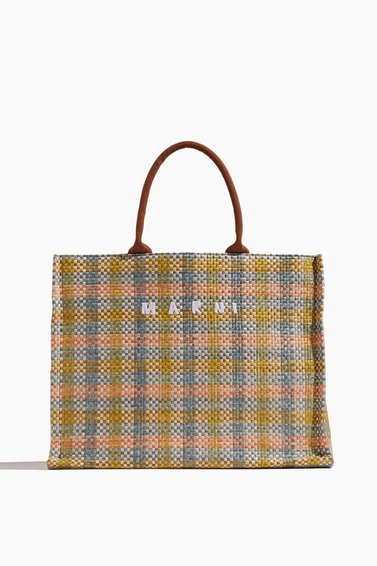 Large Tote Bag in Lemon/Apricot/Moca