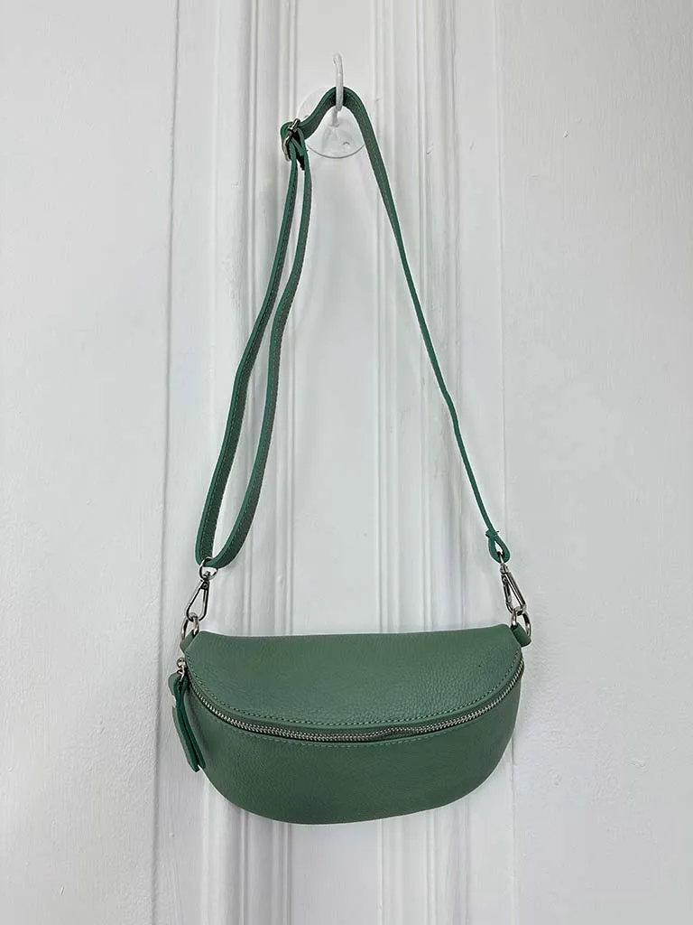 Leather Bumbag - Sage