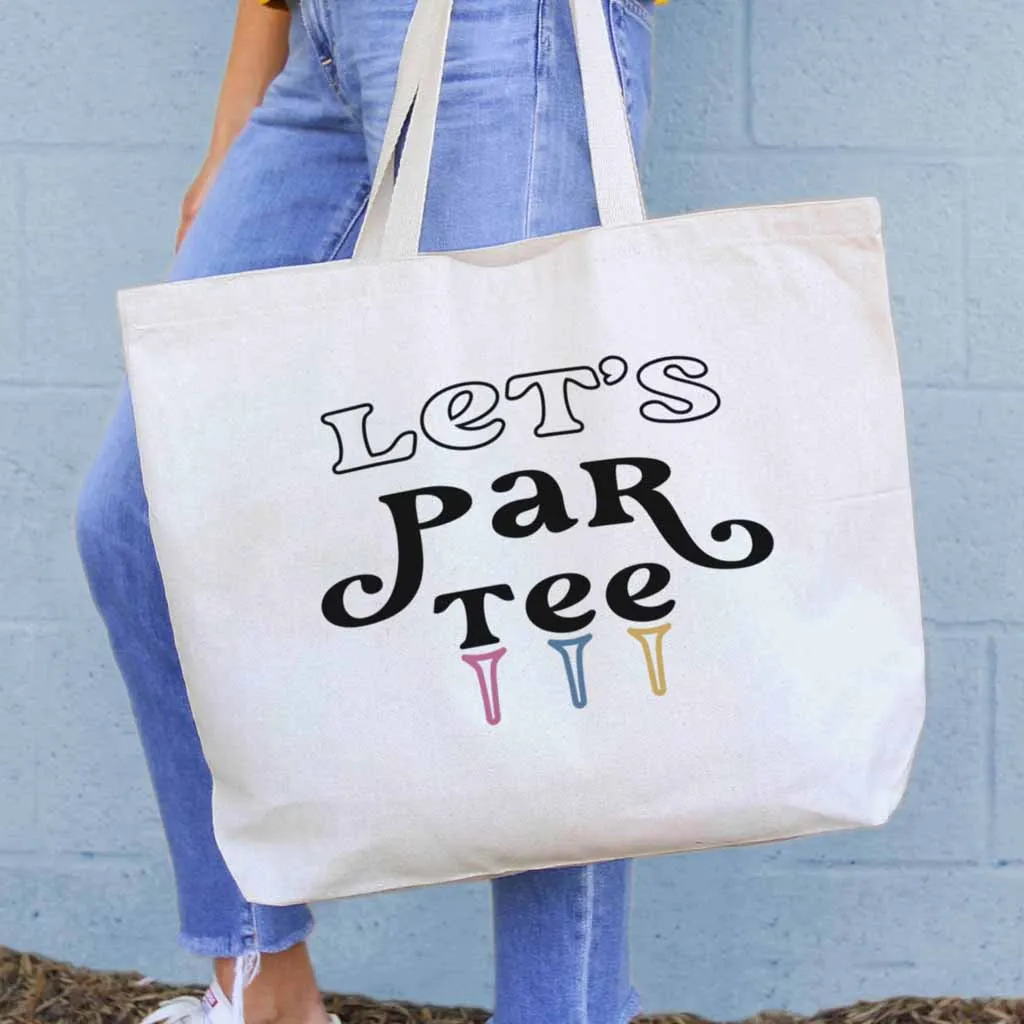 Let’s PAR-TEE Large Golf Tote Bag