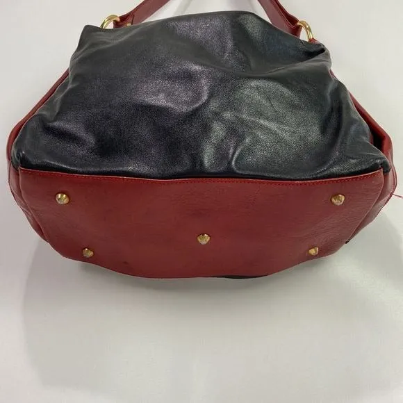 Marino OrlandiBlack Leather w/ Red Trim Bag