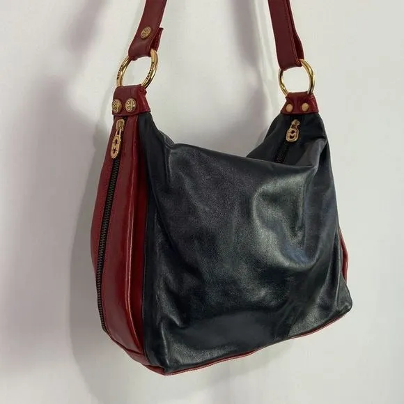 Marino OrlandiBlack Leather w/ Red Trim Bag