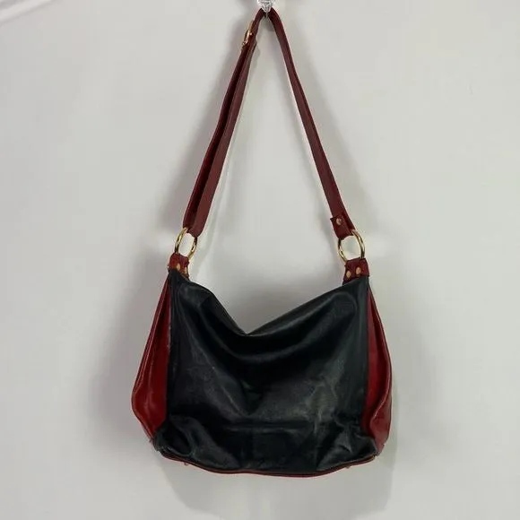 Marino OrlandiBlack Leather w/ Red Trim Bag