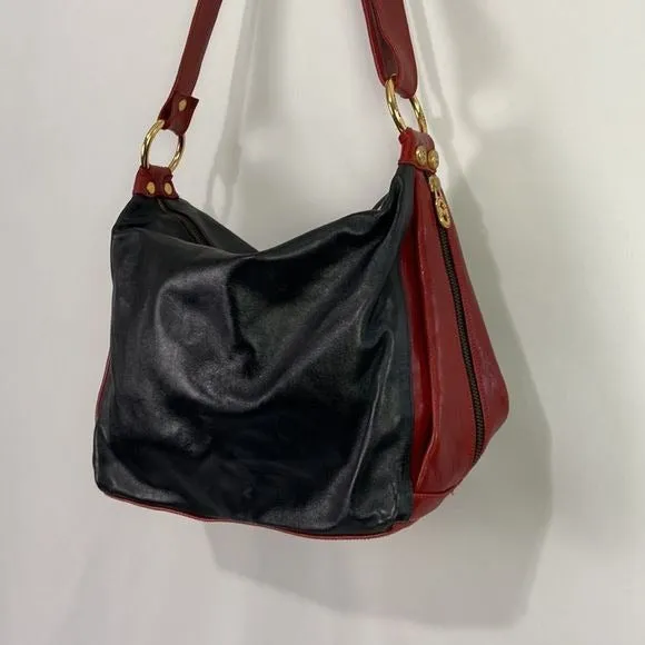 Marino OrlandiBlack Leather w/ Red Trim Bag