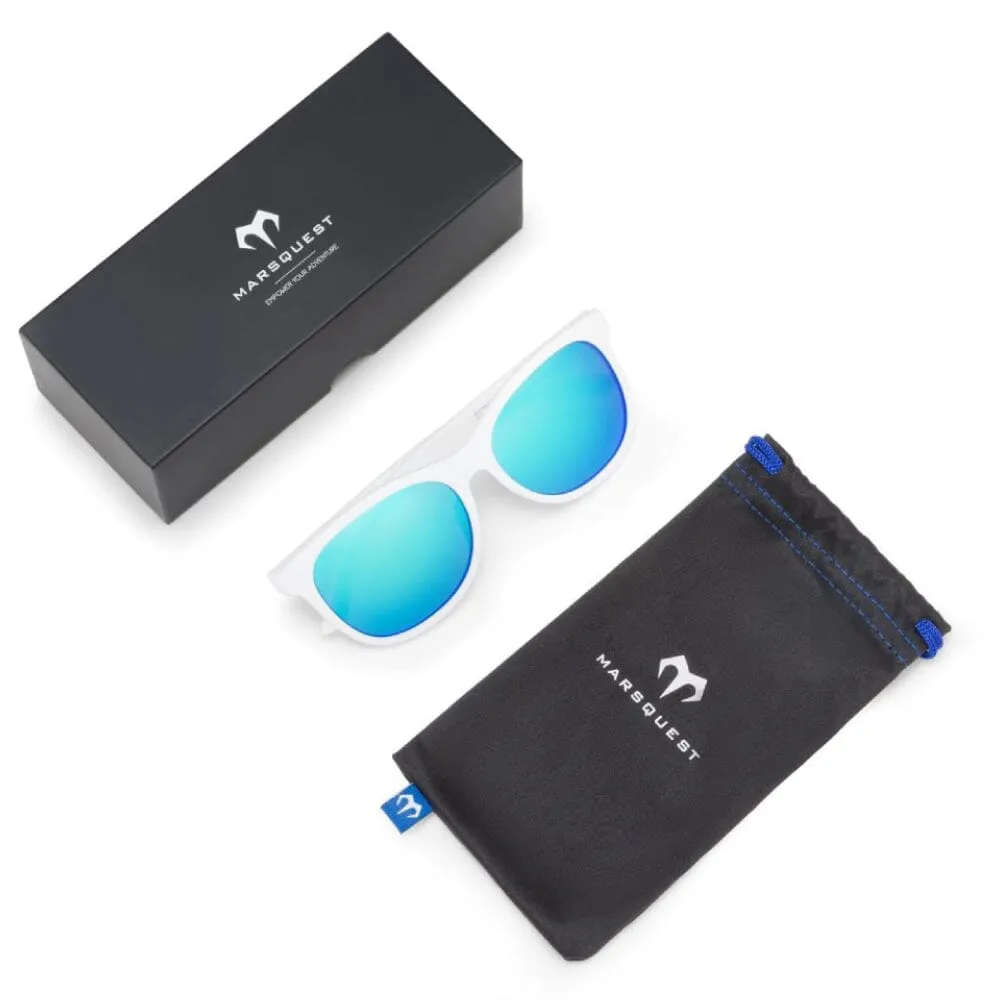 Marsquest Momentum Sunglasses - White & Blue