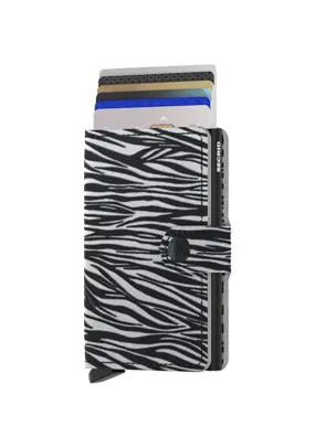 Mini Zebra Wallet - Grey