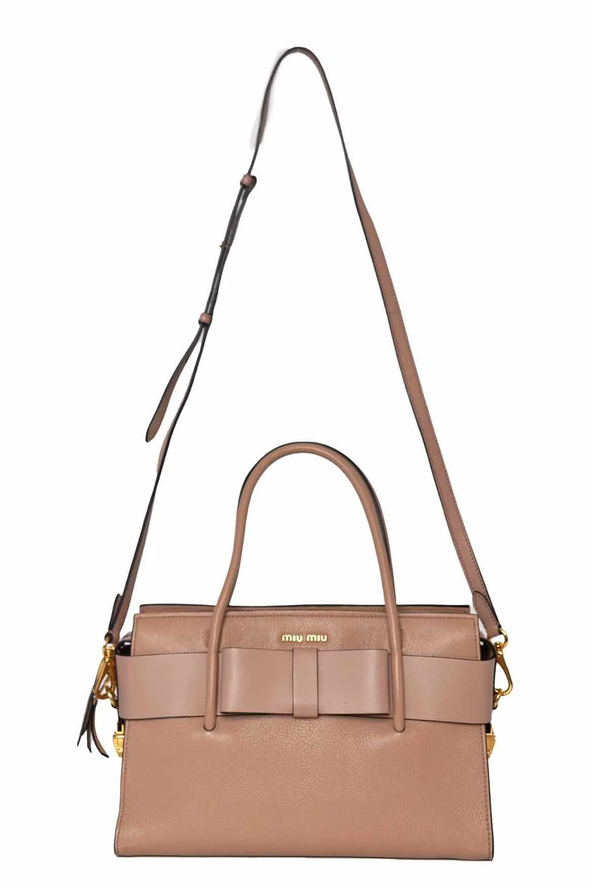 Miu Miu Medium Madras Fiocco Bow Purse