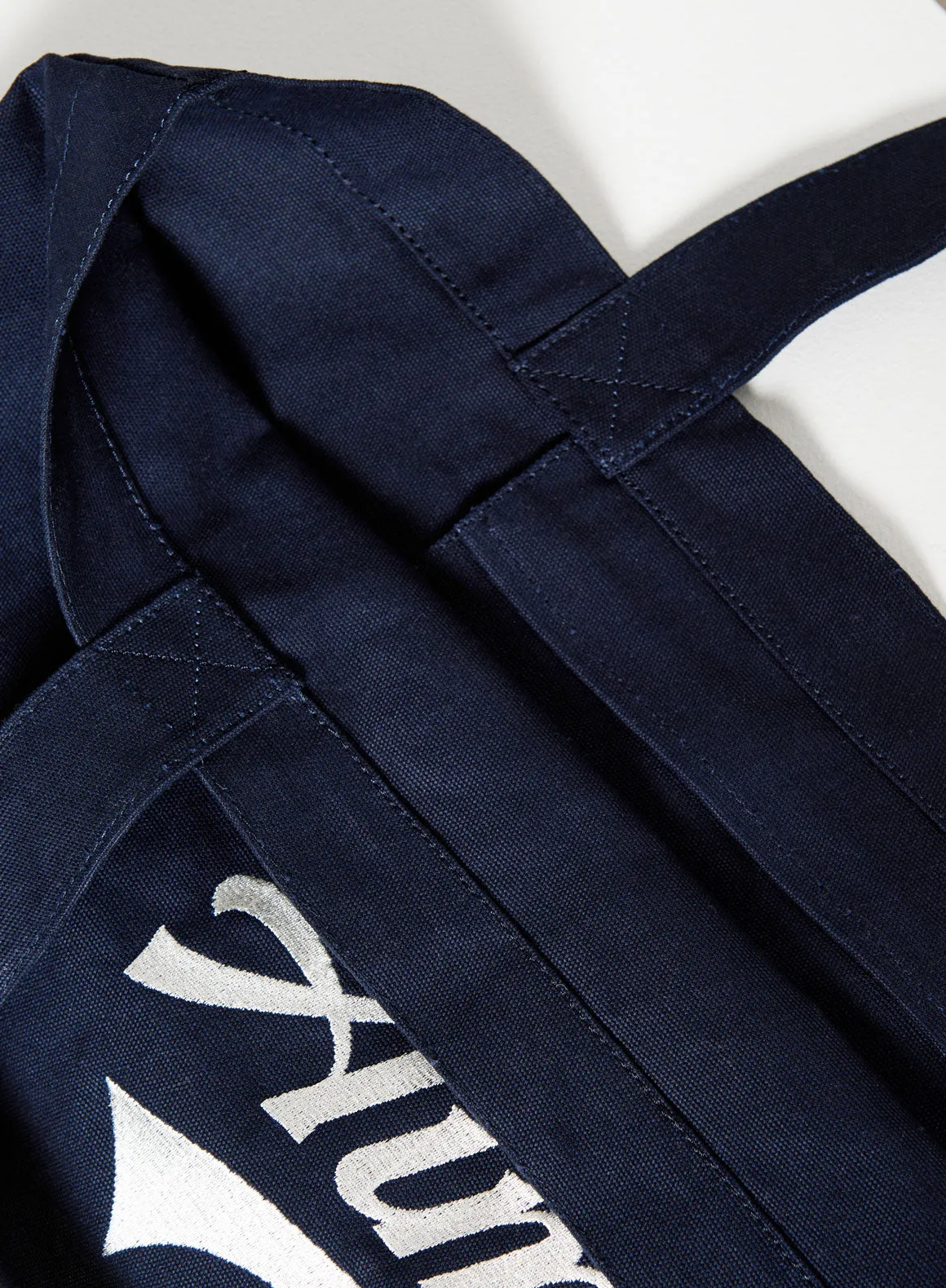 Navy Pitch Canvas Tote Bag