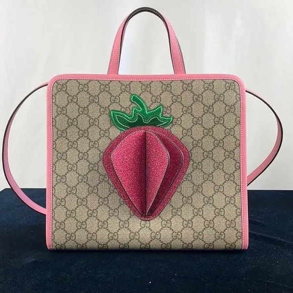 New GucciBag with Logo and 3D Strawberry