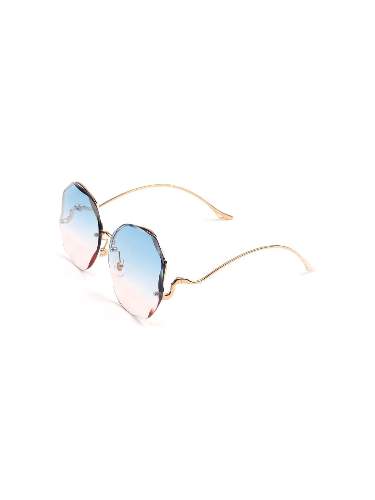 Odette Blue And Pink Tined Sunglasses For Women