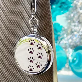 Paw Tracks Aromatherapy Purse Locket or Key Ring